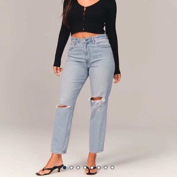 Abercrombie Curve Love The Mom High Rise NWT - Picture 1 of 10